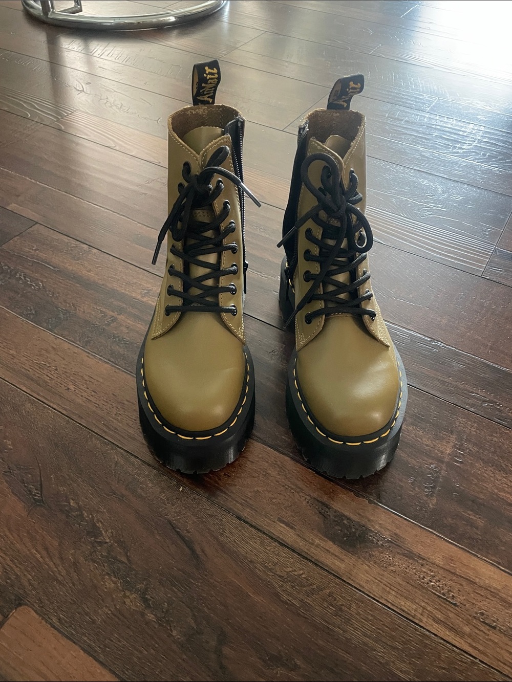 Dr Marten’s Smooth Leather Platform Boots
